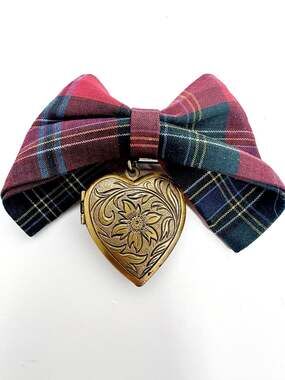 Pleasant Company Dress like Samantha Locket for girls with customized bow brooch